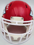 GEORGE KARLAFTIS AUTOGRAPHED CHIEFS RED SPEED MINI HELMET BECKETT WITNESS 224843