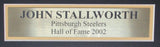 John Stallworth HOF Signed/Autographed Black Steelers Jersey Framed JSA 192203