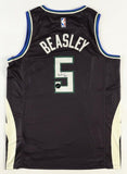 Malik Beasley Signed Milwaukee Bucks Nike Style Jordan Jersey (JSA COA) Guard