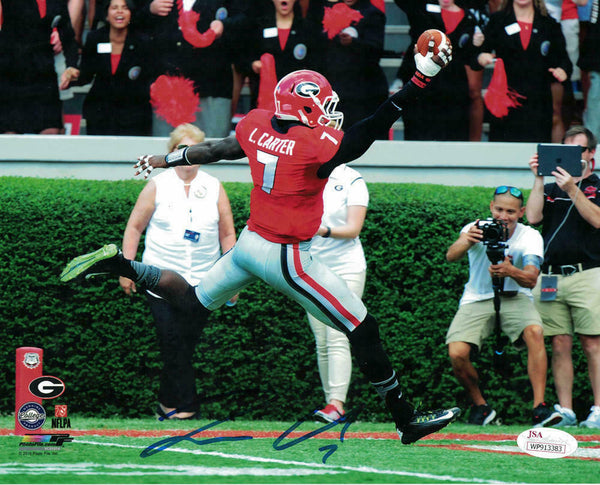 Lorenzo Carter Autographed/Signed Georgia Bulldogs 8x10 Photo JSA 11929