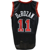 Demar Derozan Autographed/Signed Black Pro Style Jersey Beckett 45966