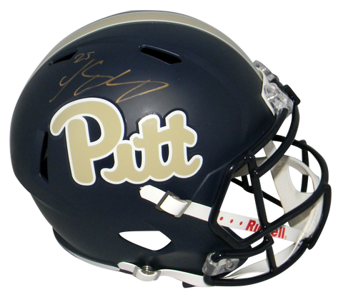 LESEAN McCOY SIGNED PITT PITTSBURGH PANTHERS NAVY FULL SIZE SPEED HELMET JSA