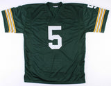 Paul Hornung Signed Green Bay Packers Career Highlight Stat Jersey (JSA Holo)