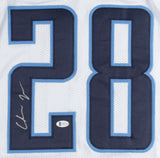 Chris Johnson Signed Tennessee Titans Jersey (Beckett COA) 3xPro Bowl R.B.