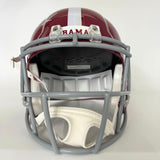 Autographed/Signed Nick Saban Alabama Crimson Tide FS Full Size Helmet BAS COA