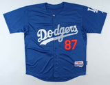 Jose DeLeon Signed Dodgers Majestic Jersey (PSA/DNA COA) Los Angeles Pitcher