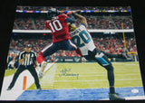 JALEN RAMSEY AUTOGRAPHED SIGNED JACKSONVILLE JAGUARS VS TEXANS 16x20 PHOTO JSA