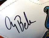 GARY BEBAN AUTOGRAPHED WHITE LOGO FOOTBALL UCLA "67 HEISMAN" PSA/DNA 103885