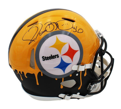 Jerome Bettis Signed Steelers Speed Authentic Custom Yellow NFL Helmet