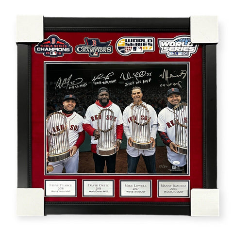 David Ortiz Manny Ramirez Lowell & Pearce Red Sox WS MVPs Signed Inscribed