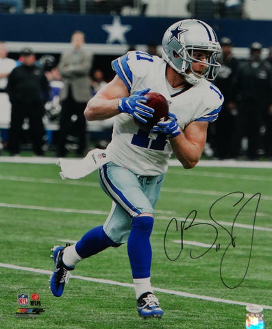 Cole Beasley Autographed Cowboys 16x20 On Field w/ Ball PF Photo- JSA W Auth *Bl