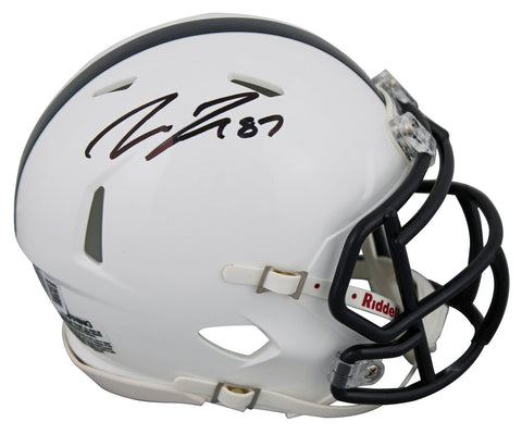 Penn State Pat Freiermuth Authentic Signed Speed Mini Helmet BAS Witnessed