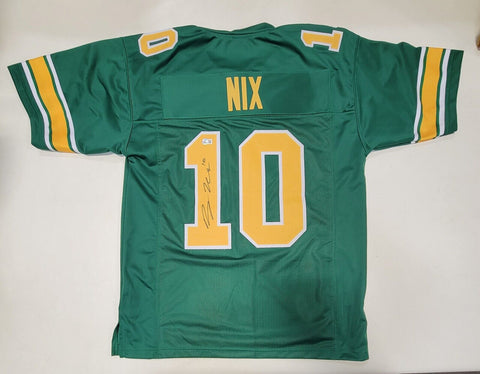 BO NIX AUTOGRAPHED SIGNED COLLEGE STYLE CUSTOM XL JERSEY BECKETT QR COA