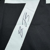 Autographed/Signed Broderick Jones Pittsburgh Black Football Jersey JSA COA