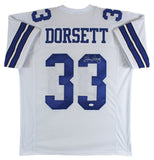 Tony Dorsett Authentic Signed White Pro Style Jersey Autographed JSA Witness