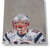 Tom Brady Autographed Patriots Painted Lombardi Trophy Beckett LE 2/12