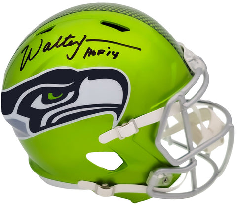 WALTER JONES AUTOGRAPHED SEAHAWKS FLASH FULL SIZE HELMET HOF 14 MCS HOLO 203081