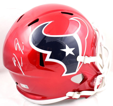 Dameon Pierce Autographed Houston Texans F/S Flash Speed Helmet *Back- Tristar