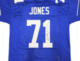 SEATTLE SEAHAWKS WALTER JONES AUTOGRAPHED SIGNED BLUE JERSEY JSA STOCK #234534