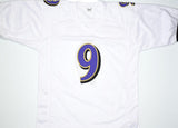 Justin Tucker Autographed White Pro Style Jersey - Beckett W Hologram *Silver