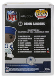 Cowboys Deion Sanders Signed Funko Pop Vinyl Figure w/ Blue Sig BAS Witnessed