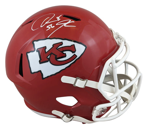 Chiefs Derrick Johnson Authentic Signed Full Size Speed Rep Helmet BAS Witnessed