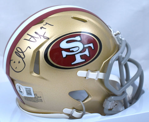 Charles Haley Signed San Francisco 49ers Speed Mini Helmet - Beckett W Hologram