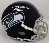 RUSSELL WILSON AUTOGRAPHED SEAHAWKS MATTE BLACK FULL SIZE HELMET RW 145782