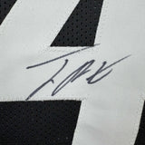 Autographed/Signed Joey Porter Jr. Pittsburgh Black Football Jersey JSA COA