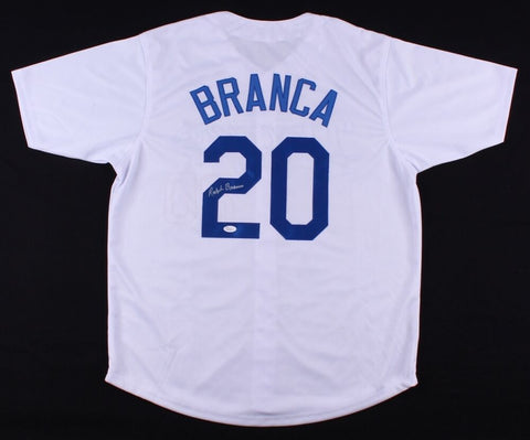 Ralph Branca Signed Dodgers Jersey (JSA) Brooklyn/The Shot heard round the world