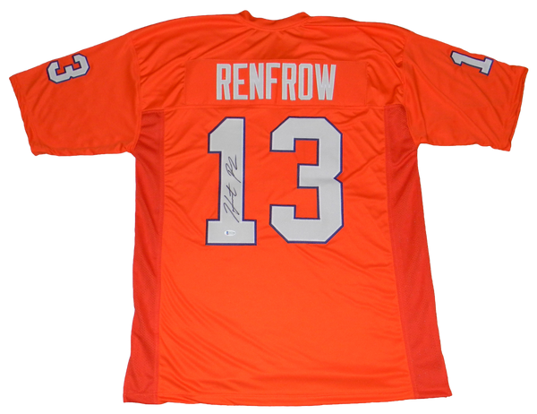 HUNTER RENFROW SIGNED AUTOGRAPHED CLEMSON TIGERS #13 ORANGE JERSEY BECKETT