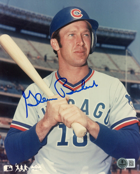 Glenn Beckert Autographed Chicago Cubs 8x10 Photo Beckett 45221