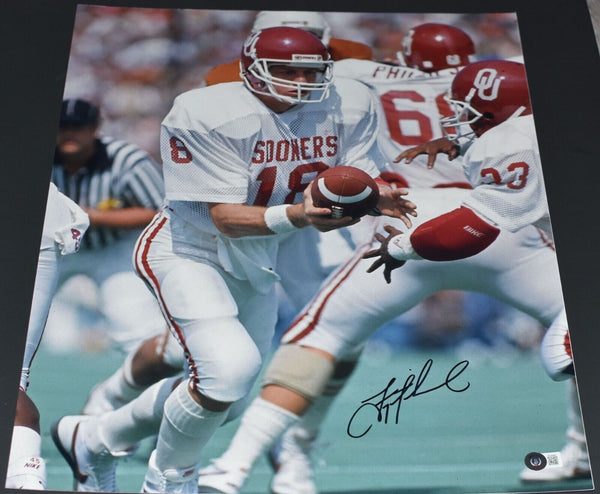 TROY AIKMAN AUTOGRAPHED SIGNED OKLAHOMA SOONERS 16X20 PHOTO BECKETT