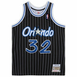 SHAQUILLE O'NEAL Autographed Orlando Magic Black M&N Jersey FANATICS