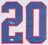 Zack Moss Signed Bills Jersey (Beckett COA) Buffalo 2020 3rd Round Draft Pick RB