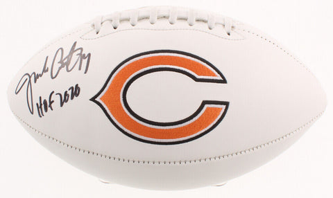 Jim Covert Signed Bears Logo Football Inscribed "HOF 2020" (Beckett COA) Jimbo