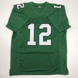 Autographed/Signed Randall Cunningham Philadelphia Green Jersey JSA COA