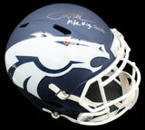 Terrell Davis Signed Broncos Speed Full Size AMP Helmet - "Mile High Salute"