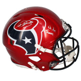 Dalton Schultz Autographed "We Are Texans" Red Alt. Authentic Helmet Beckett