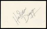 Jim Hacksaw Duggan WWE Authentic Signed 3x5 Index Card BAS #BN06469