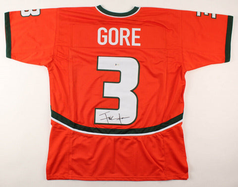 Frank Gore Signed Miami Hurricane Jersey (Beckett COA) 5xPro Bowl Running Back