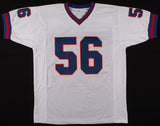 Lawrence Taylor Signed New York Giants Stat Jersey (Beckett) 2xSuper Bowl Champ