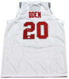 GREG ODEN SIGNED OHIO STATE BUCKEYES #20 WHITE BASKETBALL JERSEY BECKETT