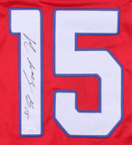 John Brown Signed Bills Red Jersey (JSA Hologram) Buffalo All Pro Wide Receiver