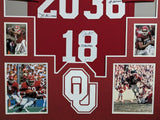 FRAMED OKLAHOMA SOONERS STEVE OWENS AUTOGRAPHED SIGNED JERSEY PSA COA