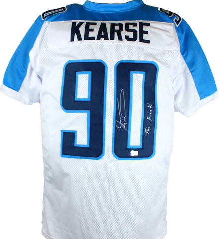 Jevon Kearse Autographed White Pro Style Jersey w/ The Freak-Beckett W Hologram