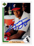 Frank Thomas Signed White Sox 1991 Upper Deck Card #246 - (SCHWARTZ SPORTS COA)