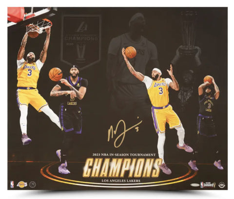 Anthony Davis Autographed "Championship Resume" 24x20 Photo UDA