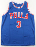 Allen Iverson Signed Philadelphia 76ers Jersey /#1 Overall Pick 1996 Draft (PSA)