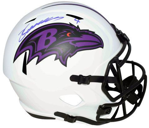 ZAY FLOWERS SIGNED AUTOGRAPHED BALTIMORE RAVENS FULL SIZE LUNAR HELMET BECKETT